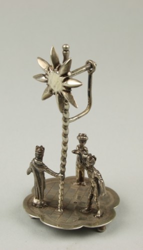 Zilveren miniatuur Driekoningenspel